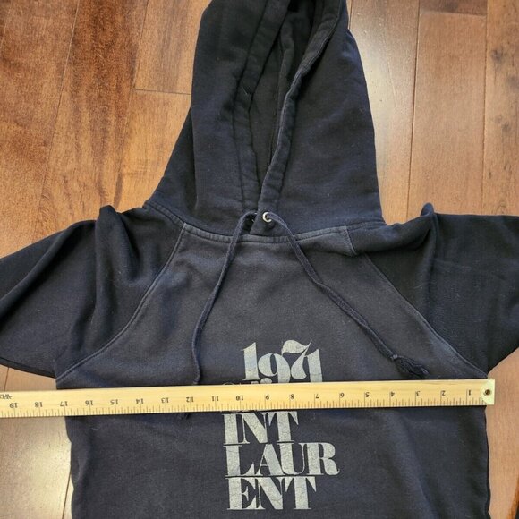 Saint Laurent Paris women's black pullover hoodie - Picture 7 of 7